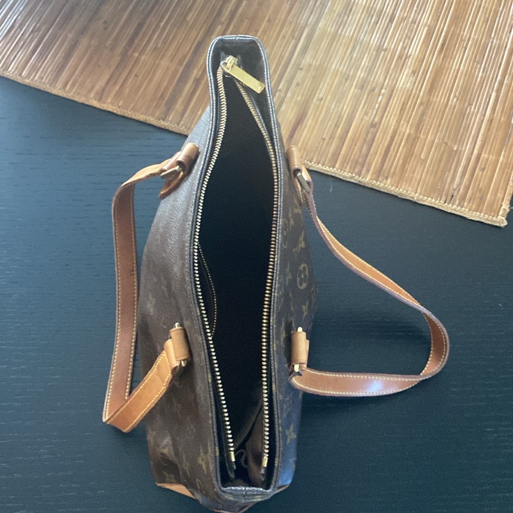 Louis Vuitton Dark Brown Monogram Tote - Picture 8 of 11